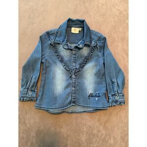 Adriano Goldschmied Baby 2T Blue Long Sleeve Shirt Top